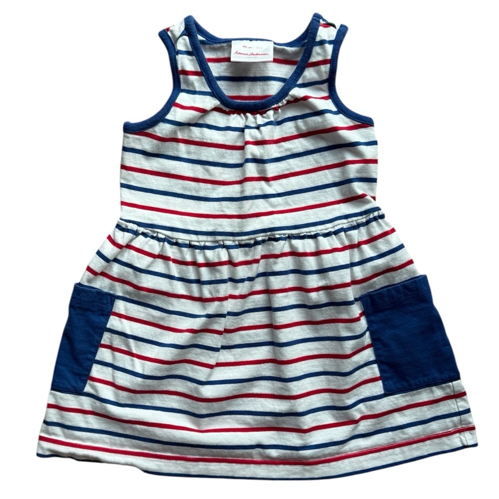 Hanna Andersson Sleeveless Playground Dress with Pockets (90/3T)